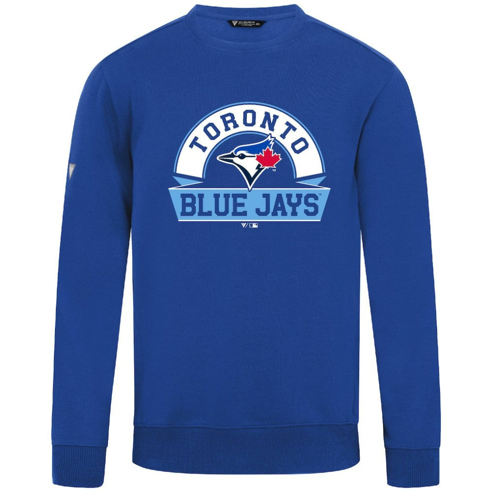 Royal Toronto Blue Jays Levelwear Zane Banner Arch Sweatshirt