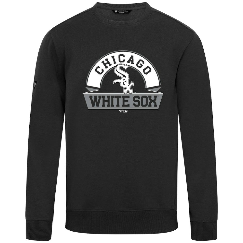 Black Chicago White Sox Levelwear Zane Banner Arch Sweatshirt