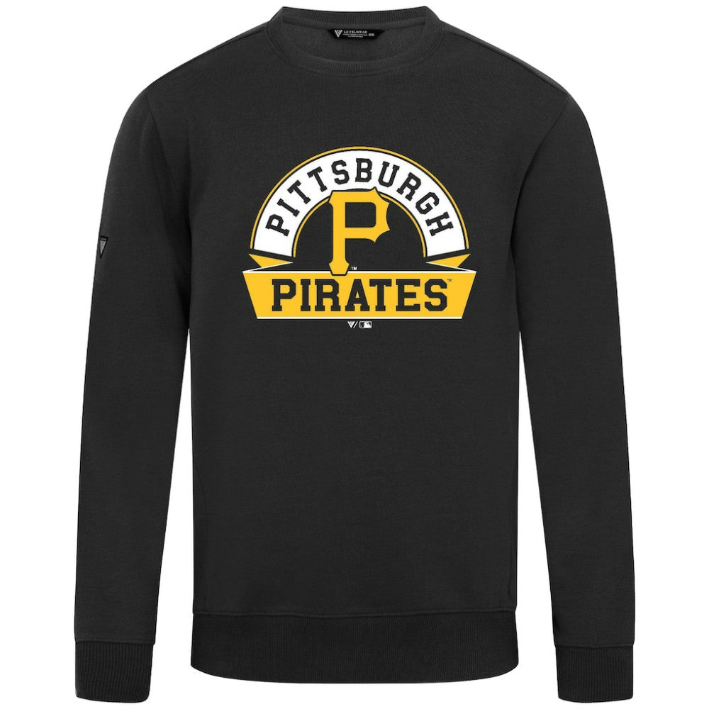 Black Pittsburgh Pirates Levelwear Zane Banner Arch Sweatshirt