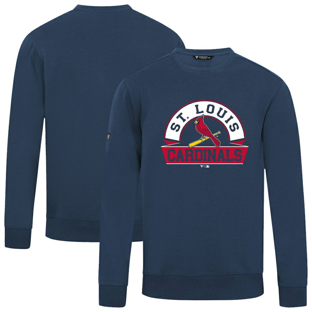 Navy St. Louis Cardinals Levelwear Zane Banner Arch Sweatshirt