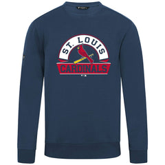 Navy St. Louis Cardinals Levelwear Zane Banner Arch Sweatshirt