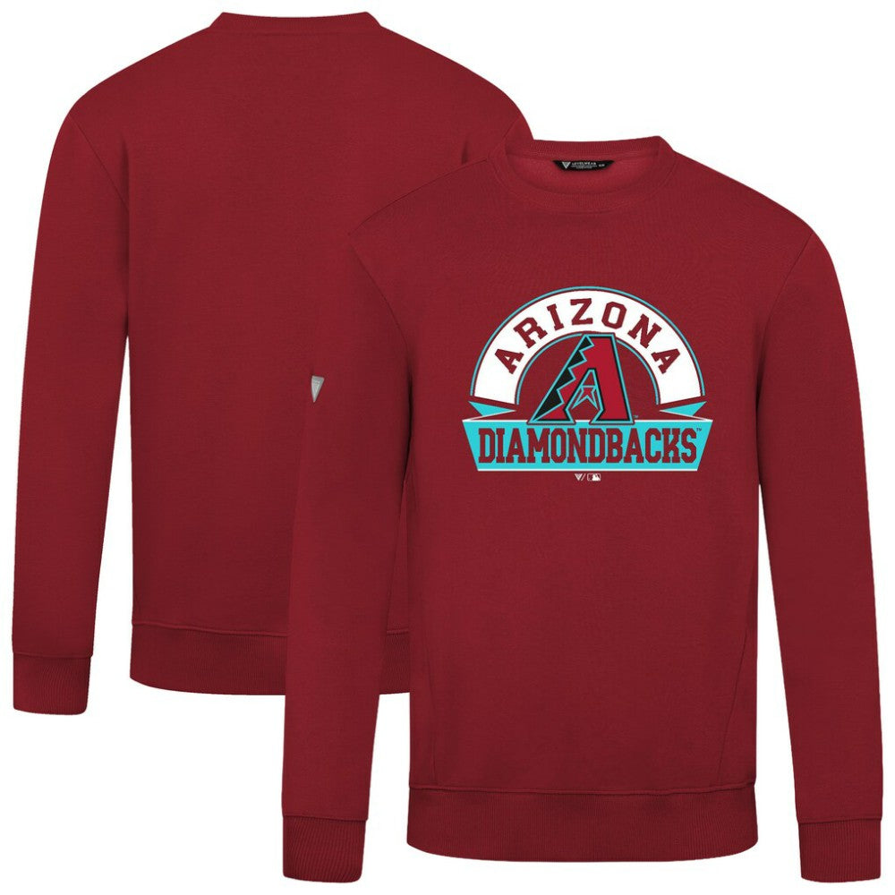 Red Arizona Diamondbacks Levelwear Zane Banner Arch Sweatshirt