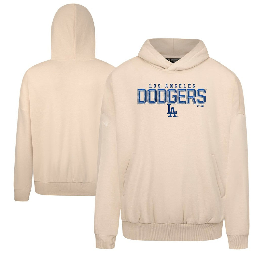 Khaki Los Angeles Dodgers Levelwear Contact Carve Hoodie
