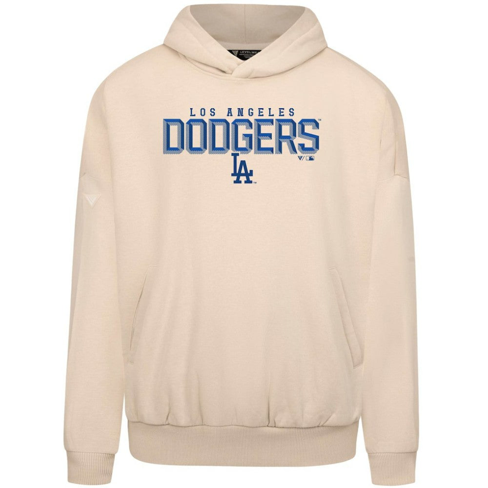 Khaki Los Angeles Dodgers Levelwear Contact Carve Hoodie