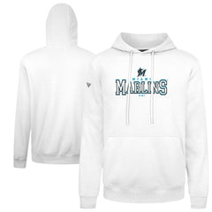 White Miami Marlins Levelwear Podium Journey Hoodie