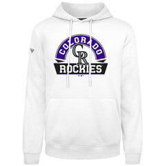 White Colorado Rockies Levelwear Podium Banner Arch Hoodie