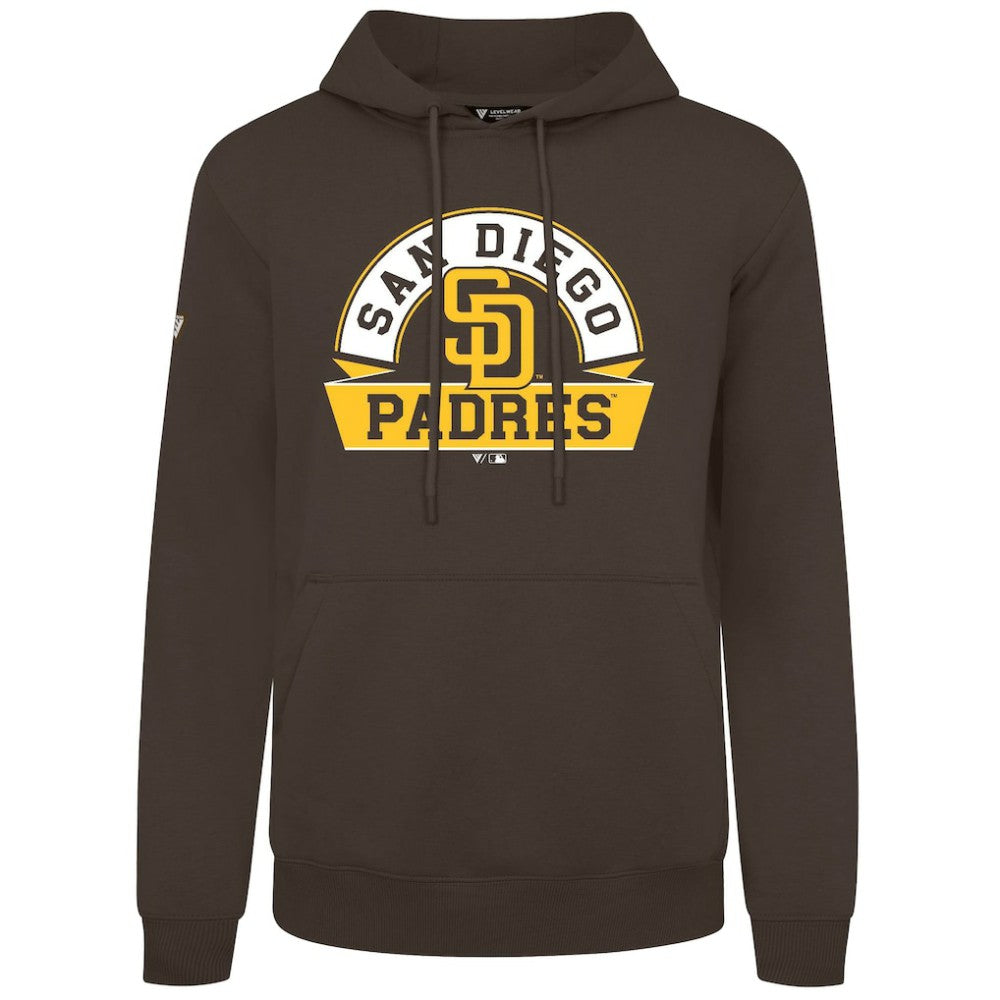 Brown San Diego Padres Levelwear Podium Banner Arch Hoodie
