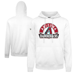 White Arizona Diamondbacks Levelwear Podium Banner Arch Hoodie