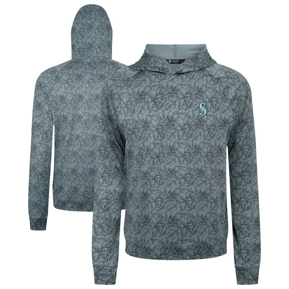 Gray Seattle Mariners Levelwear Albatross Raglan Hoodie