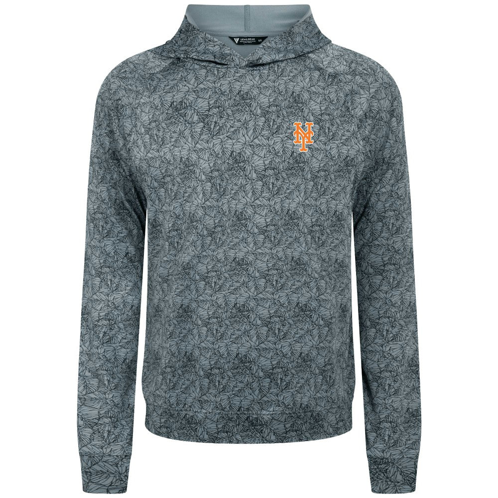 Gray New York Mets Levelwear Albatross Raglan Hoodie