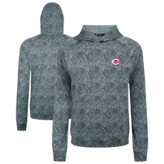 Gray Cincinnati Reds Levelwear Albatross Raglan Hoodie