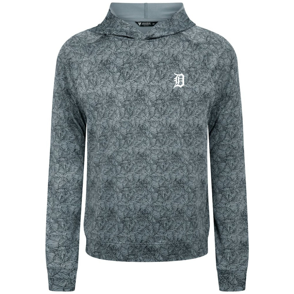 Gray Detroit Tigers Levelwear Albatross Raglan Hoodie