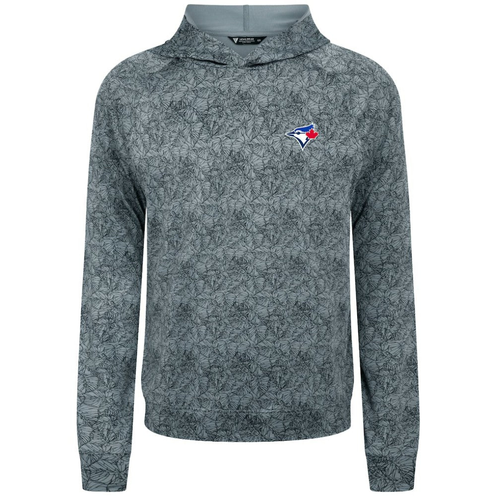 Gray Toronto Blue Jays Levelwear Albatross Raglan Hoodie