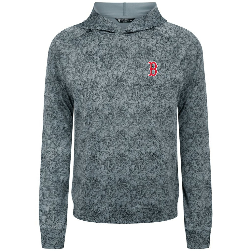 Gray Boston Red Sox Levelwear Albatross Raglan Hoodie