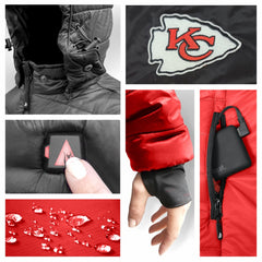 ActionHeat Women's 5V Battery Heated Insulated Puffer Full-Zip Jacket - Kansas City Chiefs Jackets