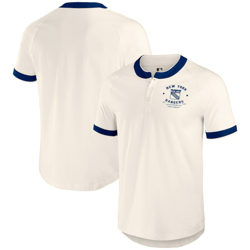 NHL New York Rangers Darius Rucker Collection by Fanatics Fanatics Fest Henley Raglan T-Shirt