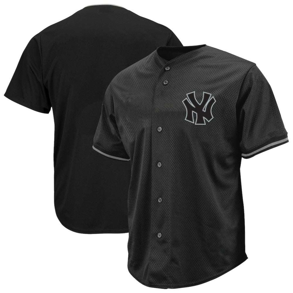 Black New York Yankees Profile Big & Tall Pop Fashion Jersey
