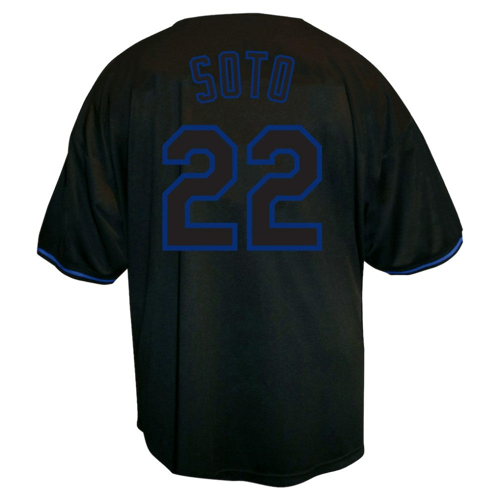 Black Juan Soto New York Mets Profile Big & Tall Pop Fashion Jersey
