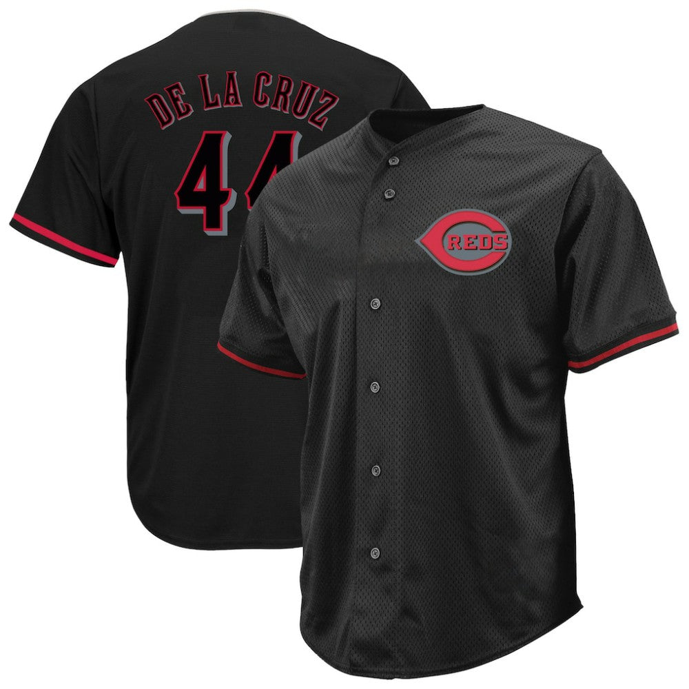 Black Elly De La Cruz Cincinnati Reds Profile Big & Tall Pop Fashion Jersey