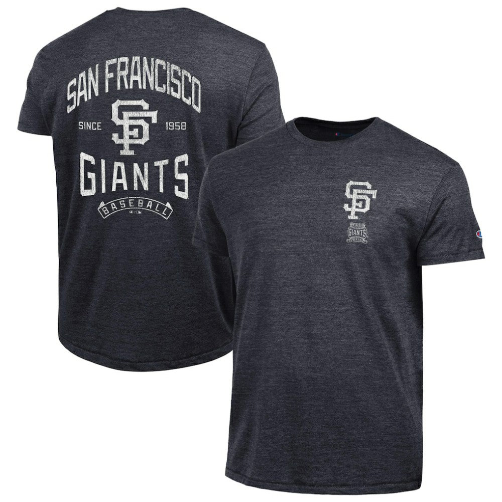 Black San Francisco Giants Champion Vintage 3-Hit Tri-Blend T-Shirt