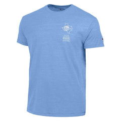 Light Blue Texas Rangers Champion Vintage 3-Hit Tri-Blend T-Shirt