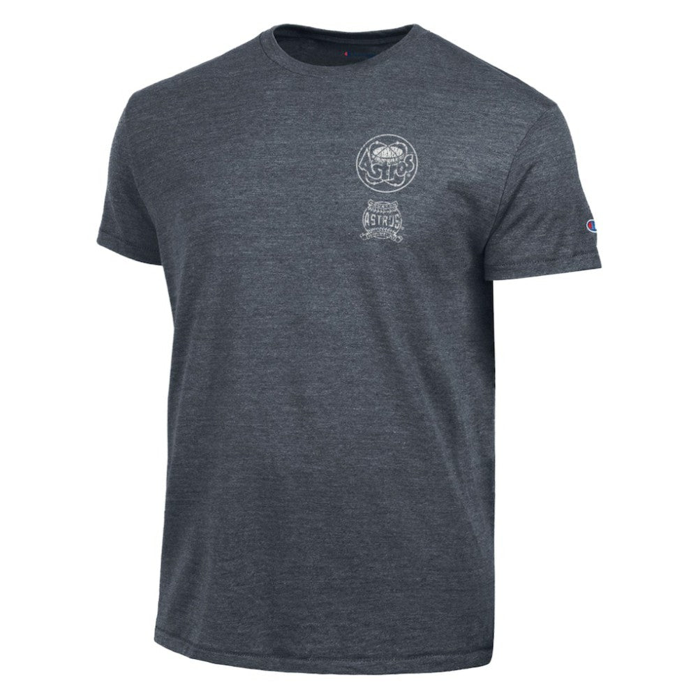 Navy Houston Astros Champion Vintage 3-Hit Tri-Blend T-Shirt
