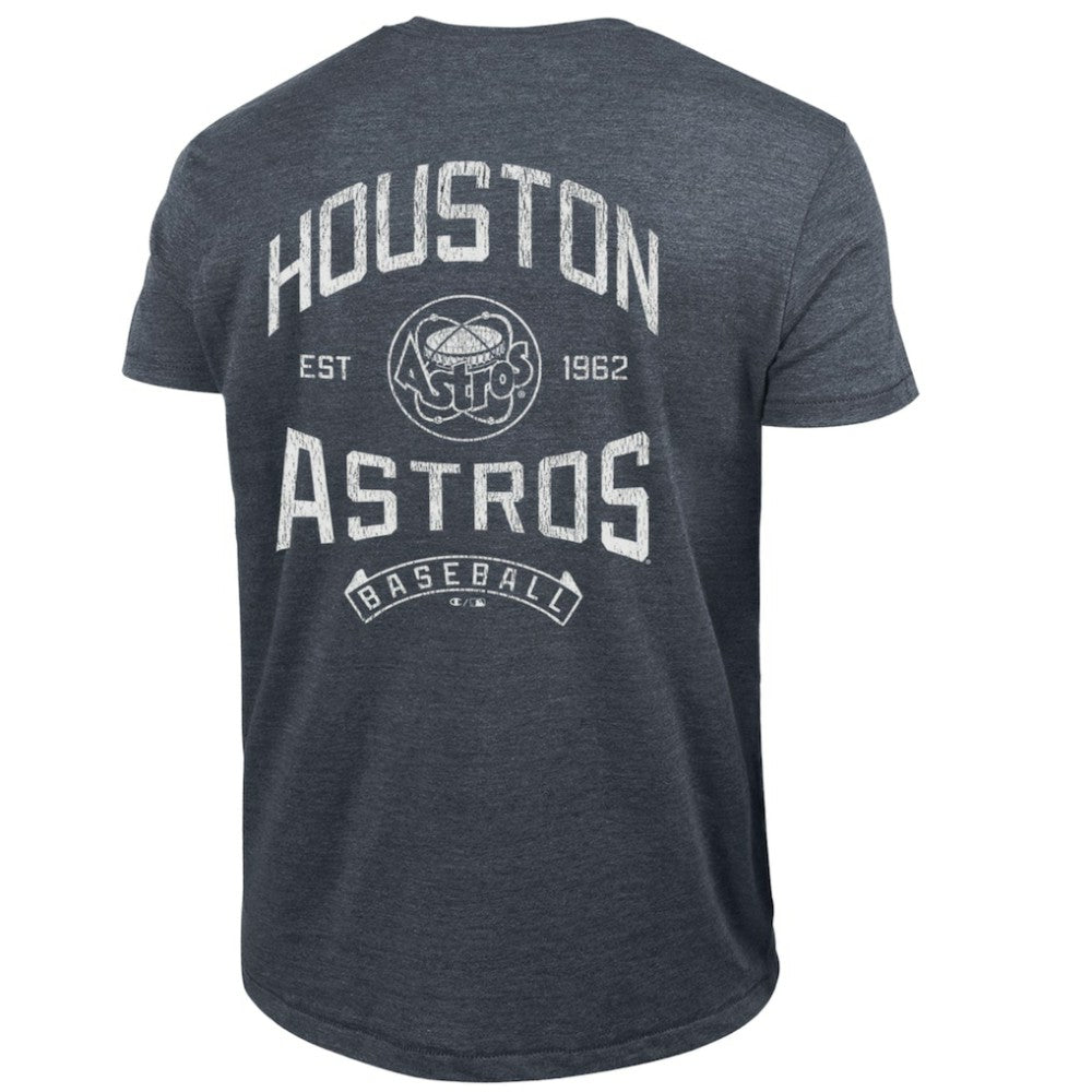 Navy Houston Astros Champion Vintage 3-Hit Tri-Blend T-Shirt