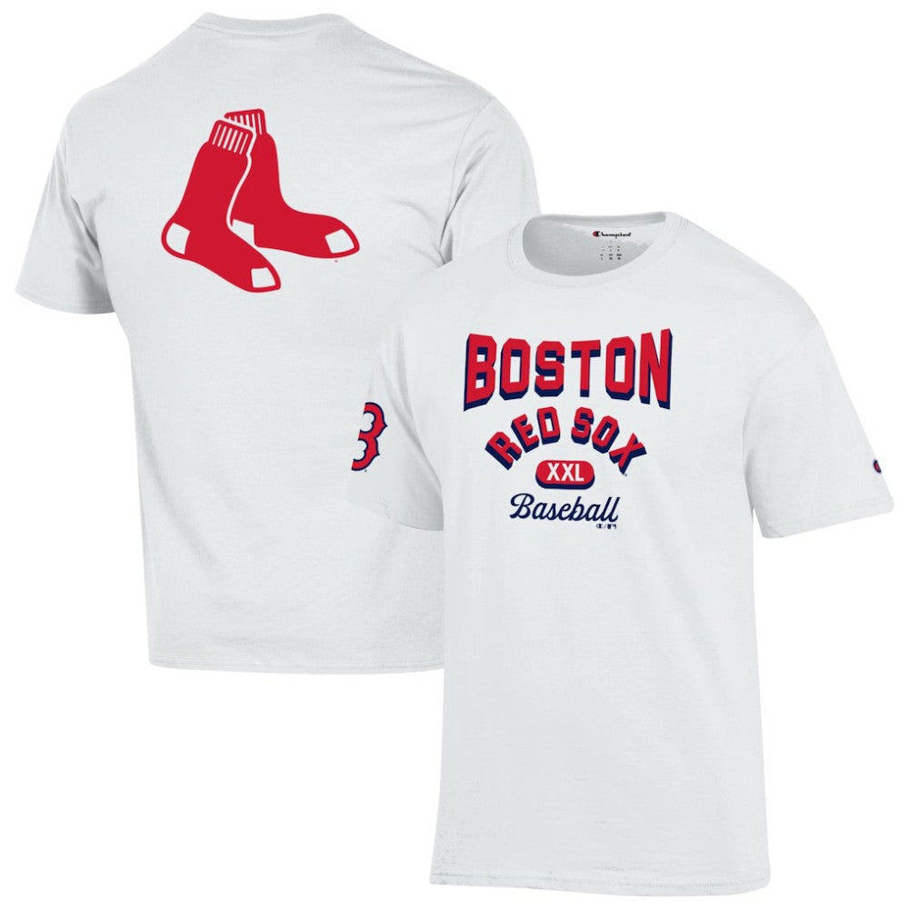 White Boston Red Sox Champion 3-Hit Jersey T-Shirt