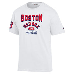 White Boston Red Sox Champion 3-Hit Jersey T-Shirt