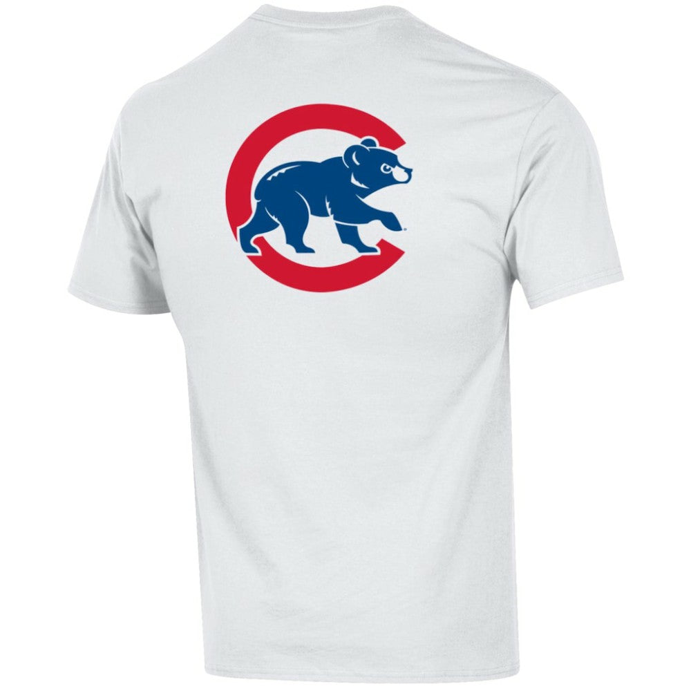 White Chicago Cubs Champion 3-Hit Jersey T-Shirt