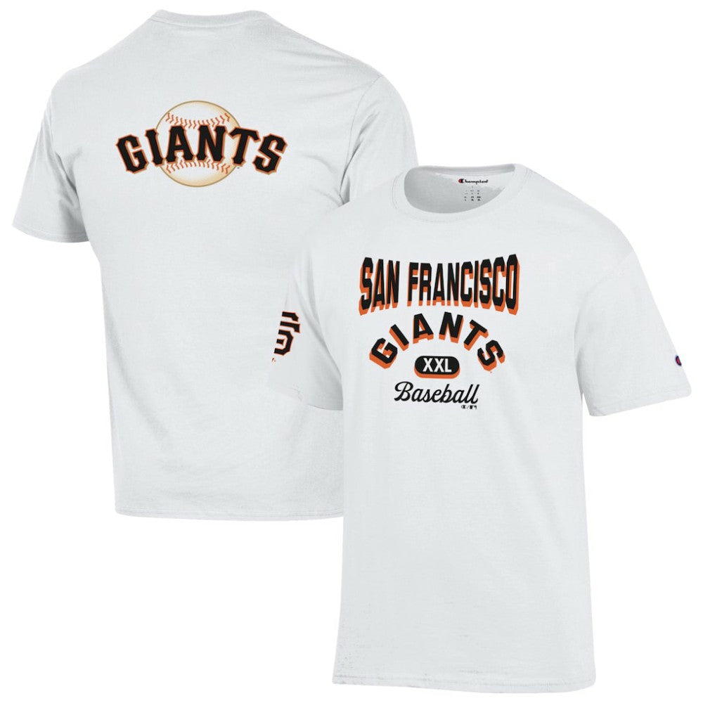 White San Francisco Giants Champion 3-Hit Jersey T-Shirt