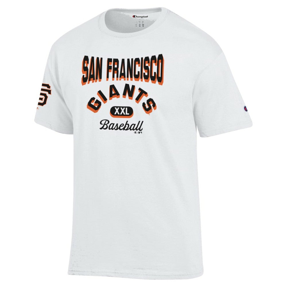 White San Francisco Giants Champion 3-Hit Jersey T-Shirt