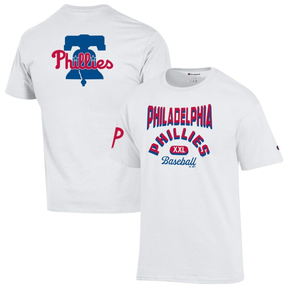 White Philadelphia Phillies Champion 3-Hit Jersey T-Shirt