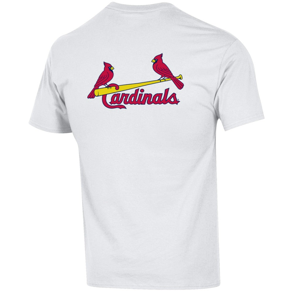 White St. Louis Cardinals Champion 3-Hit Jersey T-Shirt
