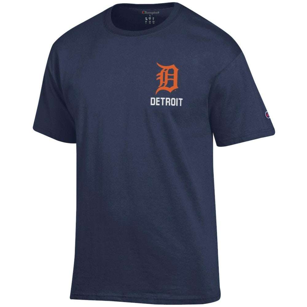 Navy Detroit Tigers Champion Jersey T-Shirt
