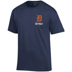Navy Detroit Tigers Champion Jersey T-Shirt