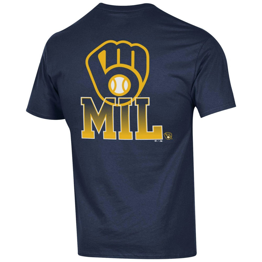 Navy Milwaukee Brewers Champion Jersey T-Shirt