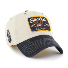 Natural/Navy Seattle Mariners '47 Keepsake Collection Clean Up Adjustable Hat