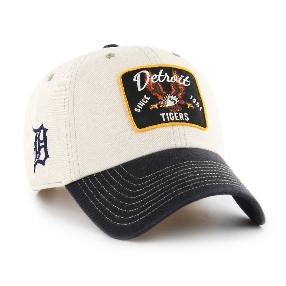 Natural/Black Detroit Tigers '47 Keepsake Collection Clean Up Adjustable Hat