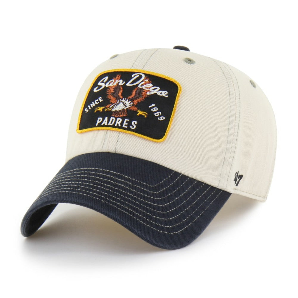 Natural/Black San Diego Padres '47 Keepsake Collection Clean Up Adjustable Hat
