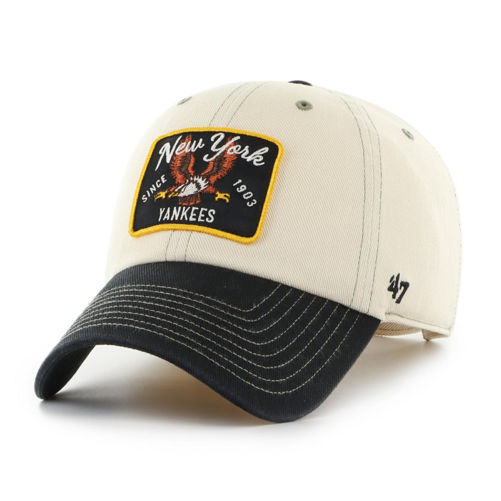 Natural/Black New York Yankees '47 Keepsake Collection Clean Up Adjustable Hat