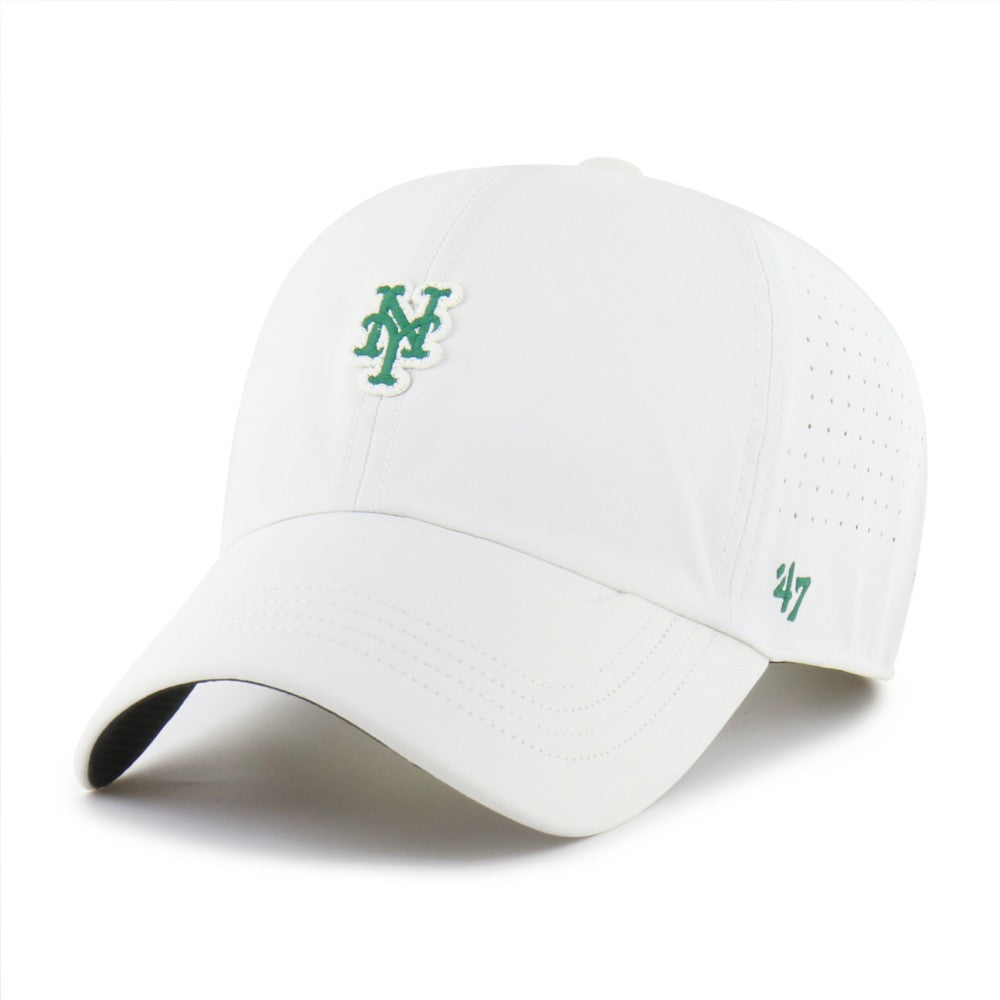 White New York Mets '47 Elevated Greens Clean Up Adjustable Hat
