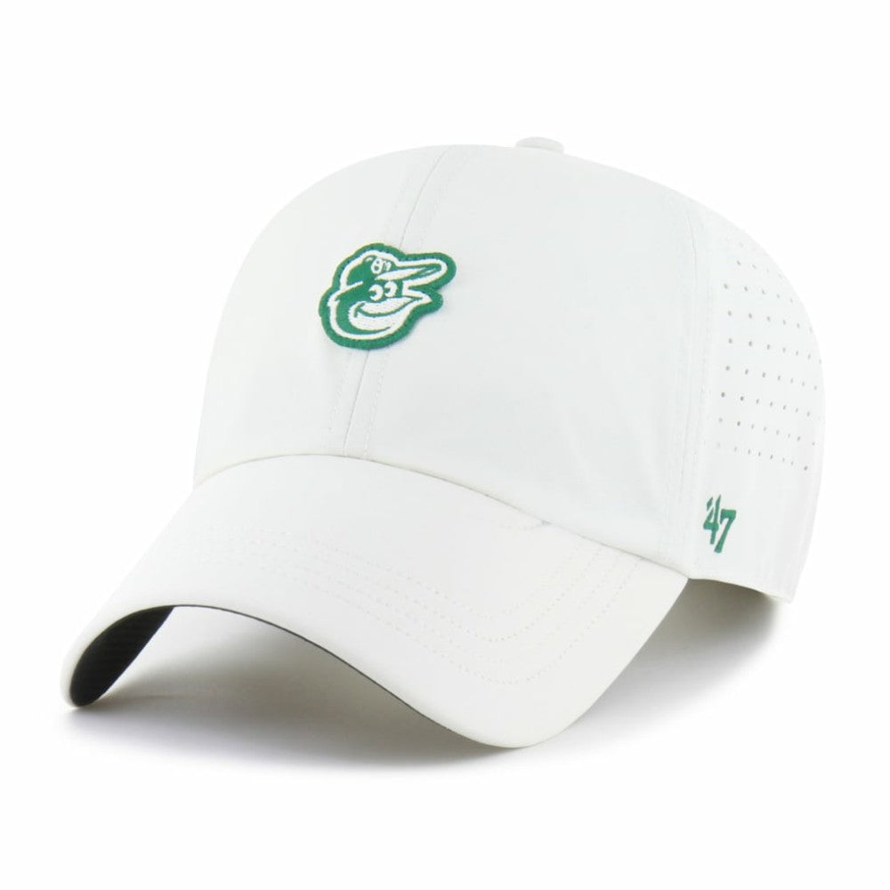 White Baltimore Orioles '47 Elevated Greens Clean Up Adjustable Hat