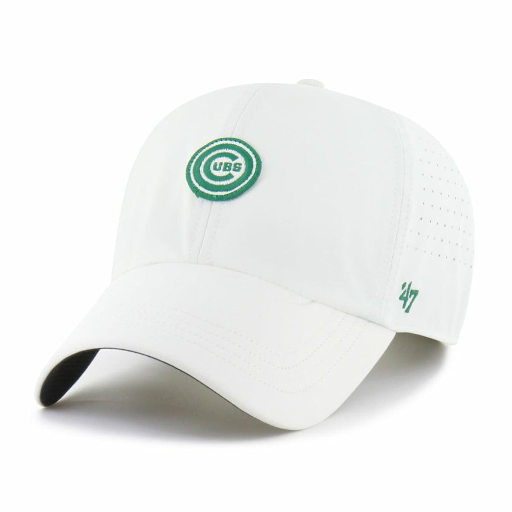 White Chicago Cubs '47 Elevated Greens Clean Up Adjustable Hat