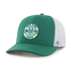 Kelly Green/White New York Mets '47 Elevated Greens Adjustable Trucker Hat
