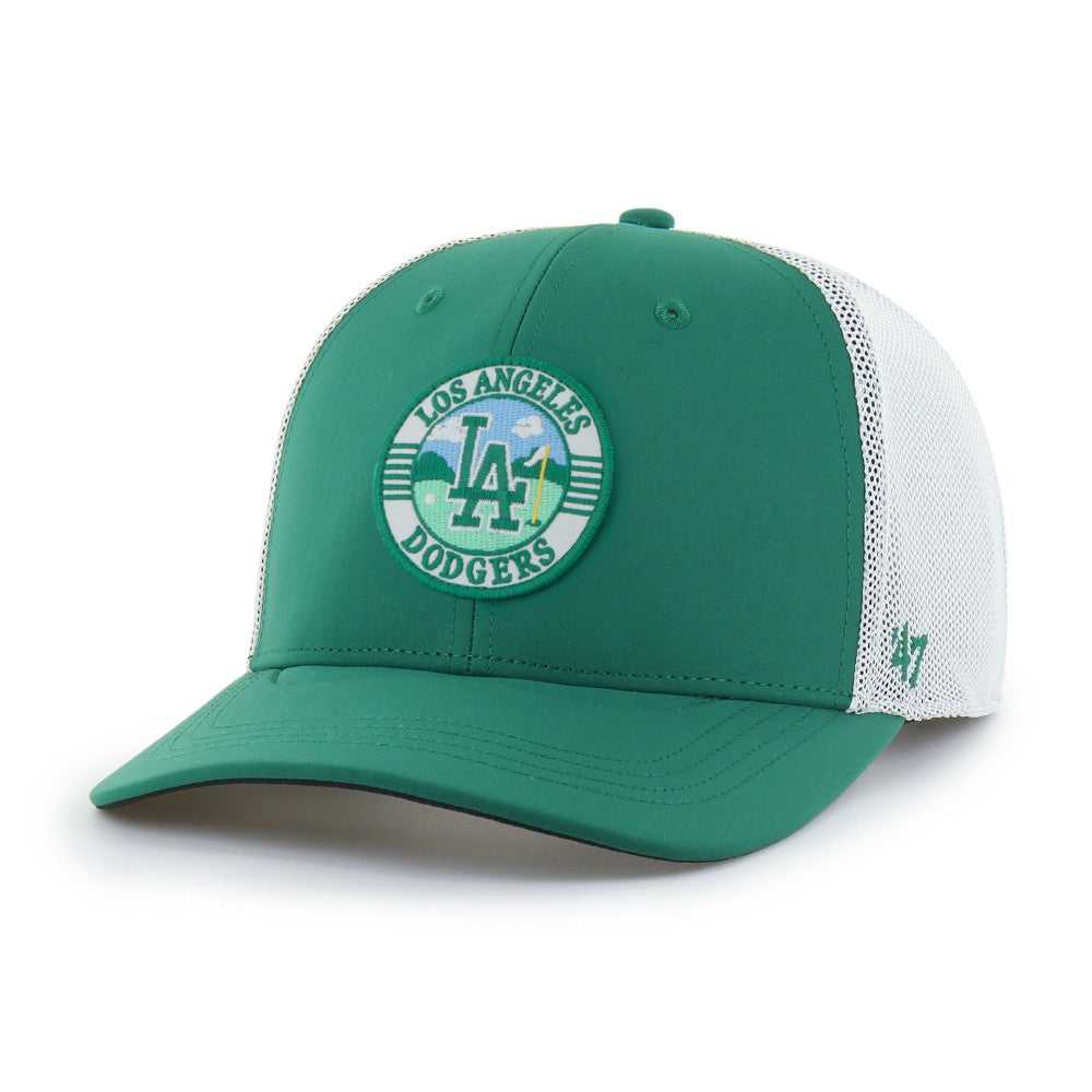 Kelly Green/White Los Angeles Dodgers '47 Elevated Greens Adjustable Trucker Hat