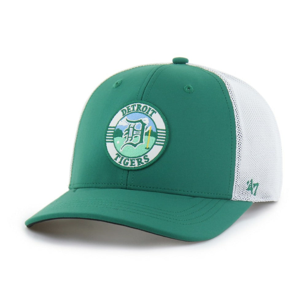 Kelly Green/White Detroit Tigers '47 Elevated Greens Adjustable Trucker Hat