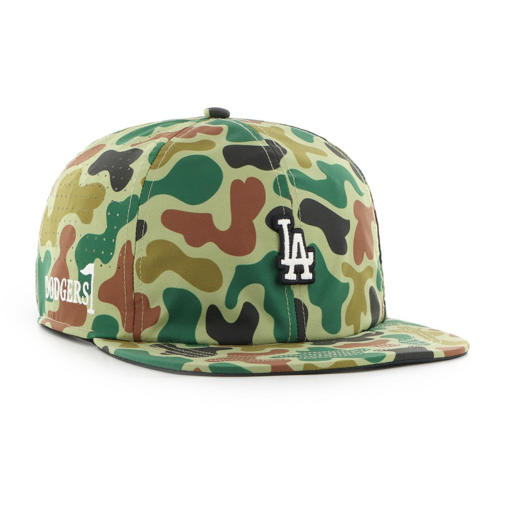 Camo Los Angeles Dodgers '47 Elevated Greens Captain Adjustable Hat