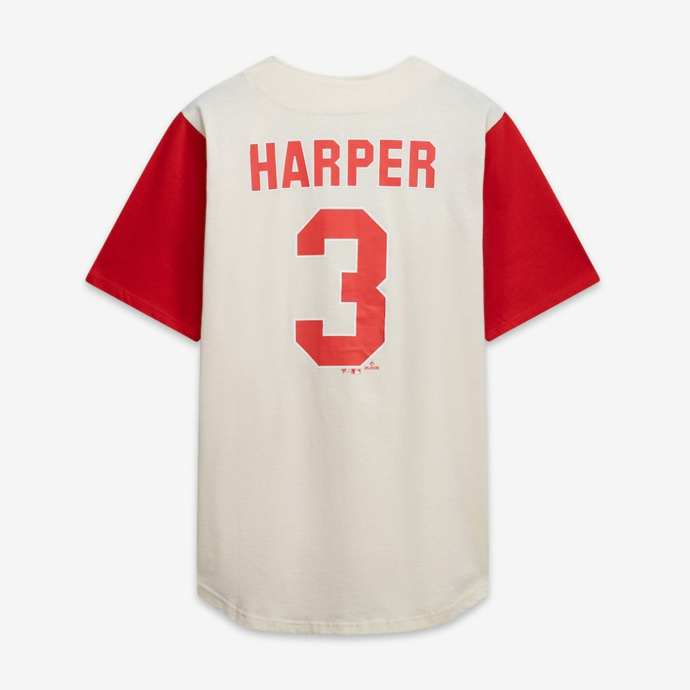 Cream/Red Philadelphia Phillies Profile Big & Tall Two-Color Fashion Jersey