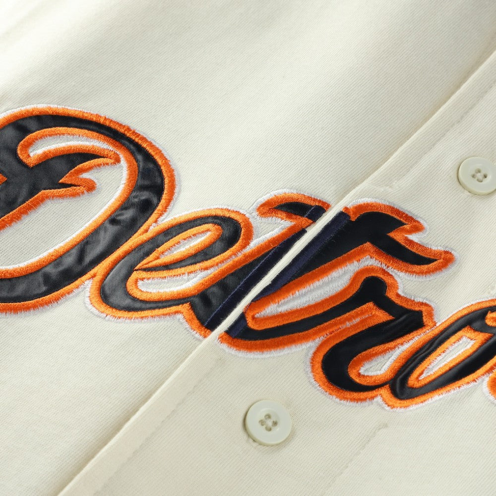 Cream/Navy Detroit Tigers Profile Big & Tall Two-Color Fashion Jersey